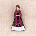 Not Fragile Like A Flower Brooches For Women Feminism Enamel Pin Metal Badge Jewelry Clothing Backpack Accessories Friends Gift.
