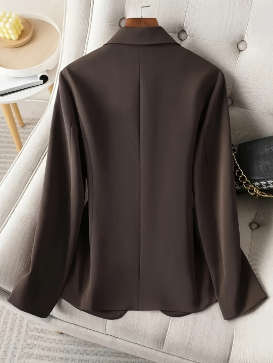 Elegant%20Brown%20Blazer%20for%20Women%20Single%20Button%20Slim%20Fit%20Business%20Commuter%20Suit%20Jacket%20Korean%20Fashion%20OL%20Style%20New%20Spring/Autumn%20-%20Image%202