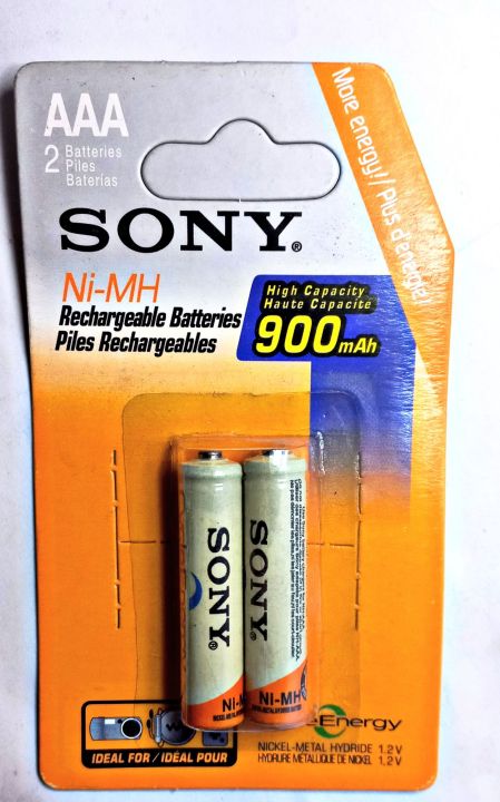 Sony Rechargeable AAA cell 1.2v pack of 2