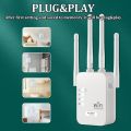 New Original 2.4G WiFi Extender With 4 Antenna 2LAN 300 Mbps WiFi Signal Booster Amplifier WiFi Range Extender. 