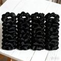 1/6/16/32/100pcs bulk satin scrunchies suitable women elegant black 10cm headwear hair ties accessories casual cute. 