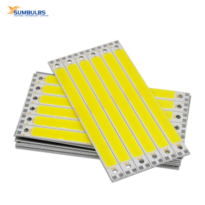 Strip Light Source SUMBULBS 120x10mm 10W COB Strip Light Source DC 12V Emitting Diode Bulb ...