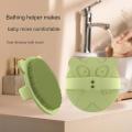Dinosaur Silicone Scalp Massager Shampoo Brush with Soft Silicone Bristles for Dandruff Removal, Hair Growth and Scalp Care.
