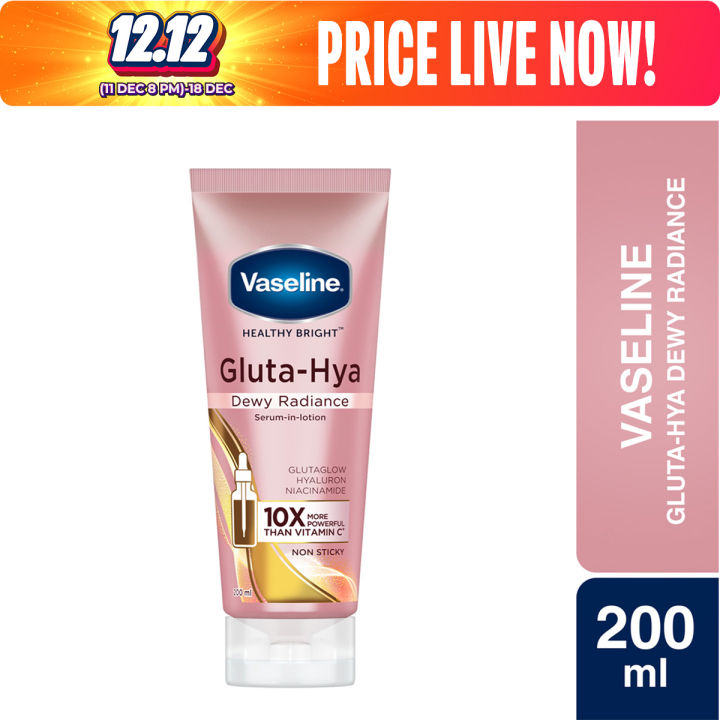 Vaseline Gluta Hya Dewy Radiance Serum in Lotion 200ml