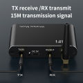 VAORLO 2 IN 1 Bluetooth 5.4 Audio Transmitter Receiver 3.5MM AUX RCA USB U-Disk HIFI Stereo Music Wireless Adapter DSP Decoding. 
