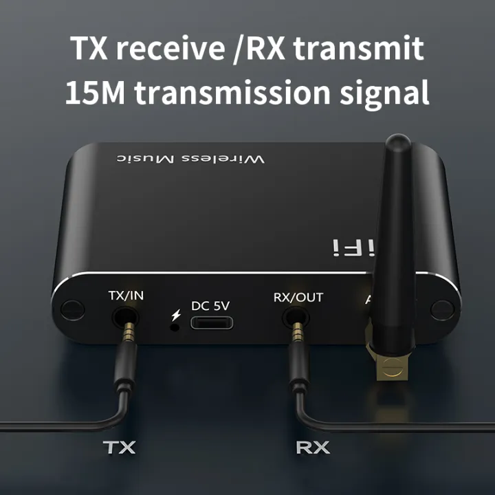VAORLO%202%20IN%201%20Bluetooth%205.4%20Audio%20Transmitter%20Receiver%203.5MM%20AUX%20RCA%20USB%20U-Disk%20HIFI%20Stereo%20Music%20Wireless%20Adapter%20DSP%20Decoding%20-%20Image%205