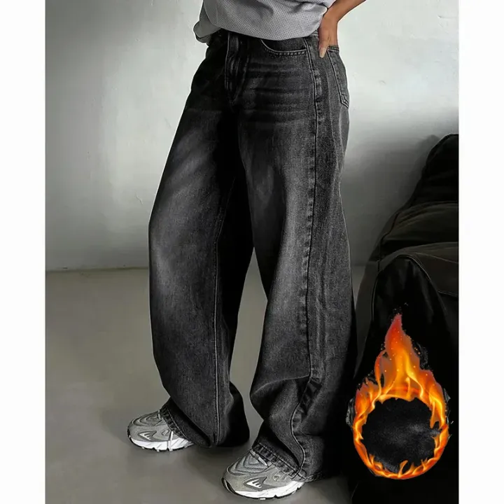 Winter%20Lady%20Plush%20Thermal%20High%20Waist%20Thin%20Jeans%20Girls%20Fleece%20Snow%20Warm%20Denim%20Pants%20Female%20Comfortable%20Straight%20Leg%20Trousers%20-%20Image%203