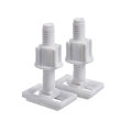 Plastic Toilet Seat Hinge Repair Bolts + Fitting Screws +Washers Kit Accessories Universal Household Replacement.