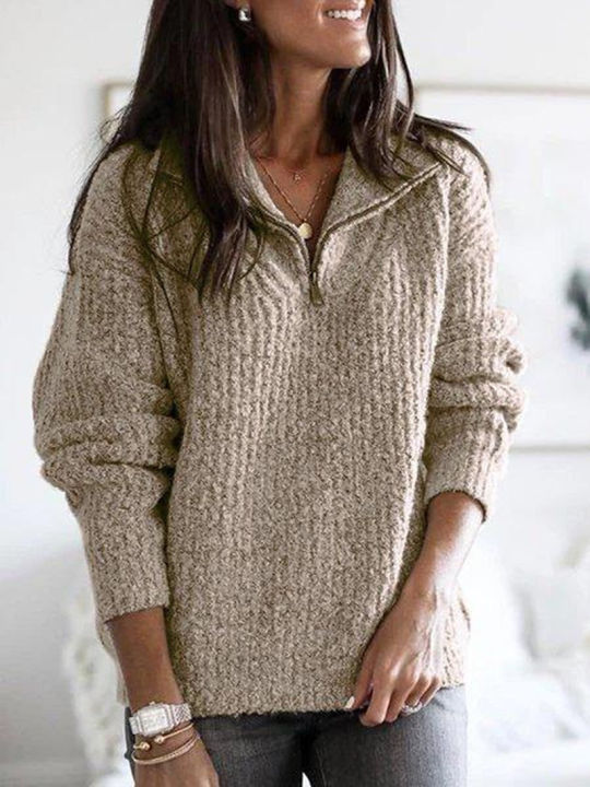 Spring%20Autumn%20Women%20Fashion%20Slim%20Solid%20Cotton%20Knitted%20Sweaters%20Vintage%20Long%20Sleeve%20Zip-up%20New%20Casual%20Female%20Pullovers%20Chic%20Tops%20-%20Image%204