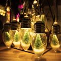 Christmas Decoration Lights String Led Lights Santa Claus Snowman Room Dress Up Small Colorful Lights New Year 2024 Home Decor. 