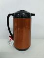 1 liter metallic body vacuum push flask mixed color. 