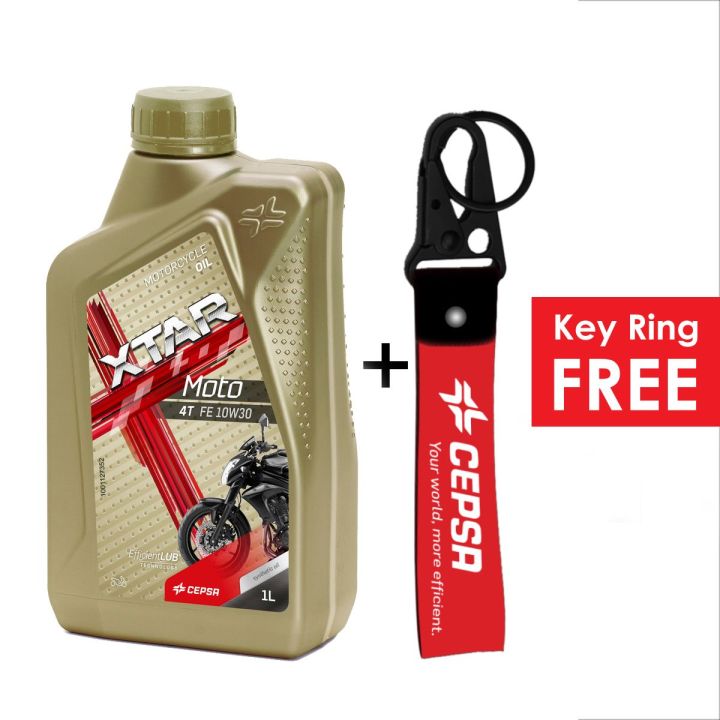 CEPSA XTAR MOTO 4T FE 10W30, Fully Synthetic Motorcycle Engine Oil, Spanish Origin.