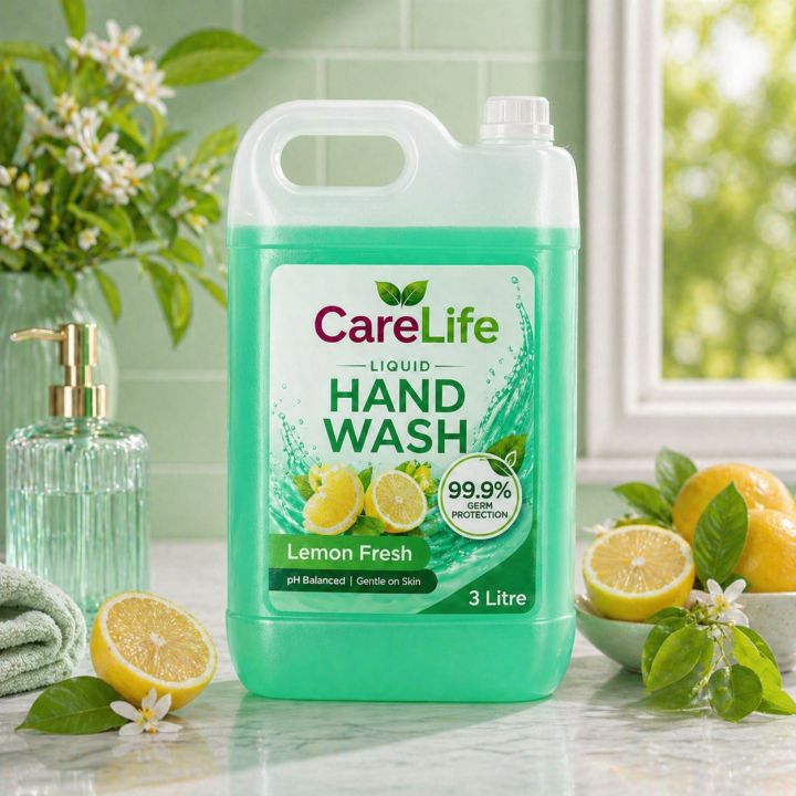 Lemon Fresh Liquid Hand Wash 3 Litre – 99.9% Germ Protection |