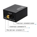 Coaxial Optical Fiber Digital To Analog Audio Converter Digital In to Analog Out For RCA SPDIF Digital Audio Decoder Amplifier.