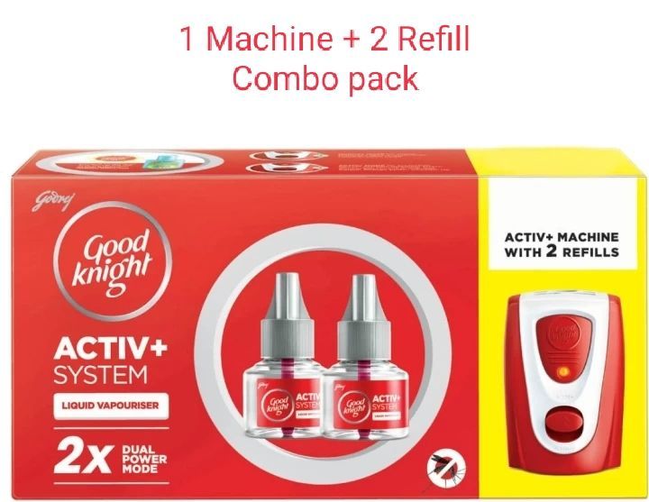 Good Knight 1 Machine 2 Refill active Power 45 ml big size oil