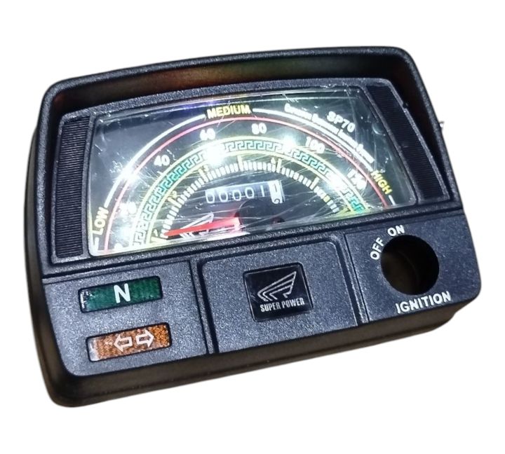 Super power Speedo meter motorcycle double led lightning for super power bike 70cc beautiful look standard quality