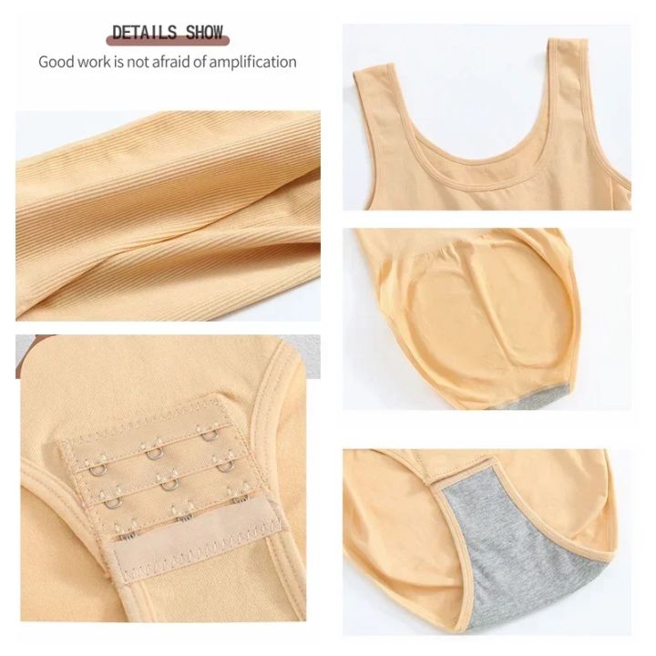 Body%20Shapewear%20for%20Women%20Seamless%20Solid%20Shaping%20Full%20Bodysuit%20Crew%20Neck%20Tummy%20Control%20Slimming%20Body%20Shaper%20Underwear%20&%20Shapewear%20-%20Image%203