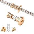 Anti Backlash Nut T8 Elimination Gap Nut Threaded Rod Spring Loaded Nut DIY for Acme Lead Screw 8mm Lead 3D Printer CNC Machine.