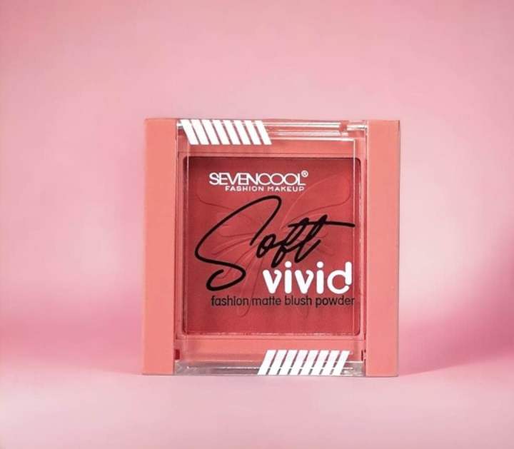 Seven Cool Soft Vivid Matte Blush Powder
