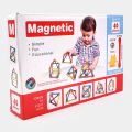 Magic Magnetic Building Blocks For Kids - Construction Toys - 40 Pieces Set -  Magnetic Rods and Balls For Kids - Birthday Gift. 