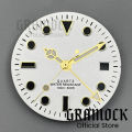 GRAMOCK Men's 29mm GMT 515 Quartz Pink Green Black Blue Watch Dial With Four Watch Hands Luminous Fit RONDA 515 Quartz Movement. 
