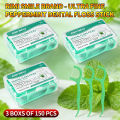 RIMI SMILE 50/100/150Pcs Ultra Fine Mint Dental Floss Sticks Portable Box Easy Carry Teeth Cleaner For Daily Life Travel. 