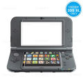 Top Screen Protector Tempered Glass for  New 3DS XL/LL Bottom HD Clear PET Protective Film for New 3DS Accessories. 