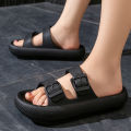 Men's Lightweight Open-Toe Slide Sandals Non-Slip Bathroom Flip Flops with Comfortable Arch Support,Trendy Casual Summer Shoes. 
