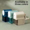 Deli Rotary Pencil Sharpener Machine Pencil Cutter White Colors for Student Office School Table Pencil Sharpener Stationery.