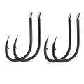 STBT 50Pcs/Box ISEAMA High-Carbon Steel Red Fishing Hooks From Japan 1#-10# Blue Barbed Fishhook for Carp Fishing Accessories. 