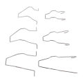 6Pcs Car Headlamp Bulb Clip Car Bulb Clip Stainless Steel Scratch Resistant Headlight Retainer Spring Clip for H1 H3 H4 H7 Bulbs. 