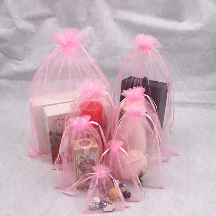 100PCS%20Organza%20Bags%20Random%20Mesh%20Organza%20Jewelry%20Bags%20Drawstring,%20Small%20Drawstring%20Favor%20Pouches%20Christmas%20Candy%20Wedding%20Birthday%20-%20Image%202