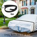 2PCS 4.4m Car Covers Fixed Rope Strap Car Clothing Fixing Rope Car Cover Windproof Belt Car Luggage Bag Cargo Lashing Strap. 