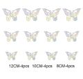 12 Pcs Butterfly Wall Stickers, 3D Butterfly Wall Decor  Butterfly Party Decorations Birthday Cake Decorations Removable Wall Stickers Room Decor for Baby Shower Party Girls Boy's Kids. 