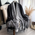 2025 Tassel Blanket Design Thick Pashmina New Winter Warm Soft Shawl Wrap Print Scarf Women Coldproof Neckerchief Poncho Stoles.