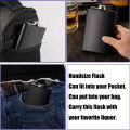LMETJMA Matte Black Hip Flask for Liquor Stainless Steel Leak proof with Funnel Flask set Drinking Whiskey Flask KC0454.