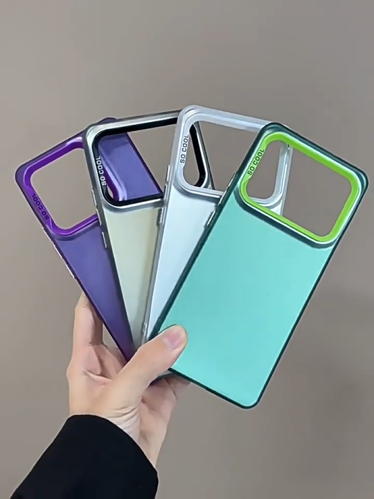 Infinix Hot 60 Pro Phone Case,Slim Colorful Silver IMD Hard PC Protective Cover - Anti-Slip Shockproof Full-Body