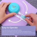 KW-triO Circular Paper Cutter Rotary Circle Cutter Manual Round Cutting Tool Paper Trimmer Scrapbooking Tool for DIY Paper Cards. 