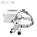 2.5X/3.5X  Dental LED Light Lamp Binocular Loupes Brightness Spot Adjustable Dental Lab 5W Headlamp For Surgical Headlight. 