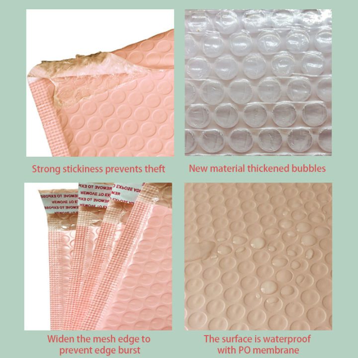 20Pcs%20Pink%20Poly%20Bubble%20Mailers%20Padded%20Envelopes%20Bulk%20Bubble%20Lined%20Wrap%20Polymailer%20Bags%20for%20Shipping%20Packaging%20Maile%20Self%20Seal%20-%20Image%202