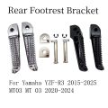 For Yamaha YZF-R3 2015-2025 MT03 MT 03 2020-2024 Motorcycle Foot rest Rear Footrest Foot Pegs Pedal Bracket. 