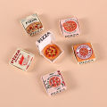6pcs/set Dollhouse Miniature Pizza Or Packing Box Model Kitchen Food Decor Toy Doll House Accessories. 