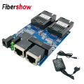 Gigabit Ethernet fiber switch 2 RJ45 UTP 2 SC fiber Optical Media Converter 2SC 2RJ45 Ethernet 10/100/1000M PCB. 