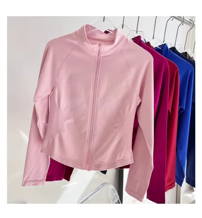 Woman's%20Sports%20Jacket%20Zip%20Up%20Gym%20Clothes%20Long%20Sleeve%20Workout%20Seamless%20Top%20Speed%20Activewear%20Yoga%20Pilates%20Running%20Coats%20-%20Image%203