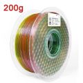 200G Flexible Filament TPU 1.75mm 3D Printer 95A TPU Transparent Soft Filament Rainbow Color Change Black White Blue High Speed. 