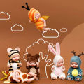 6Pcs Simulation Princess Dolls Toy Mini Cute Sleeping Baby Series Doll Cartoon Animal Toy For Kids Kawaii Dolls Girl's . 
