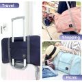 Lightweight Foldable Travel Duffel Bag: Unisex Tote Carry-On Luggage for Weekenders & Overnight Stays.