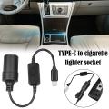 12V USB Type C to Car Cigarette Lighter Socket Female Converter Adapter Cord for Car Cigarette Lighters Car Vacuum Cleaner. 