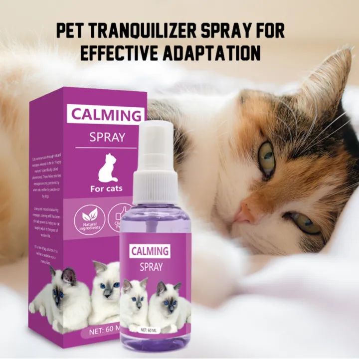 60ml calming spray Feline anti stress pheromone emotional soothing spray Health Cleaning Supplies for Cats Anti-Stress Spray