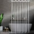 Transparent Bathroom Shower Curtain PEVA Waterproof Bathtub Curtains Easy Clean Wipe  Mildew Proof Shower Curtains with Hooks. 